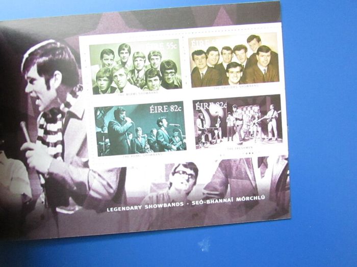 Ireland 2010.Legendary Showbands Four pane Stamp Booklet.