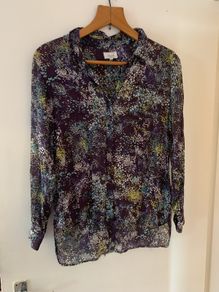 Semi sheer blouse