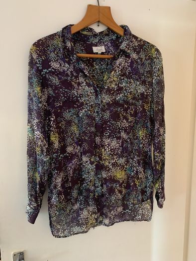 Semi sheer blouse