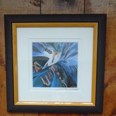 Painting, Pastel on paper, Home decor, art.