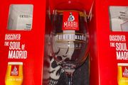 Madri Beer pint Glasses brand new