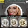 FUNTOUCH Rechargeable Cosmetic Mirror with Light, 1X 20X Magnification Wall Mounted, Dimmable Shaving Mirror, Touchscreen, 360 Rotatable, Makeup Mirror for Bathroom Image 3
