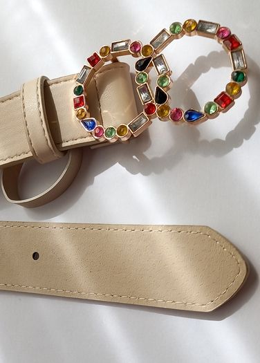 Fabulous Colourful Rhinestone Buckle Belt