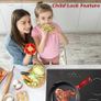60cm Ceramic Electric Hob 4 Cooking Zones, Built-In Glass Cooktop, Hardwired (No Plug) Image 6