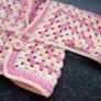 Newborn baby crochet cardigan Image 3
