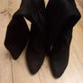 Women's Black Suede high-heel boots Image 4
