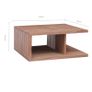 Coffee Table 70x70x30 cm Solid Teak Wood Image 7