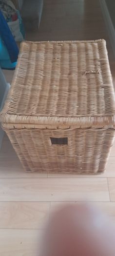 Large Wicker Storage Trunk
