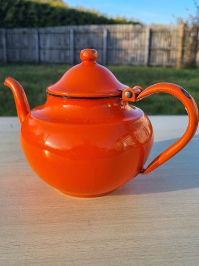 Enamel Kettle Teapot from Yugoslavia