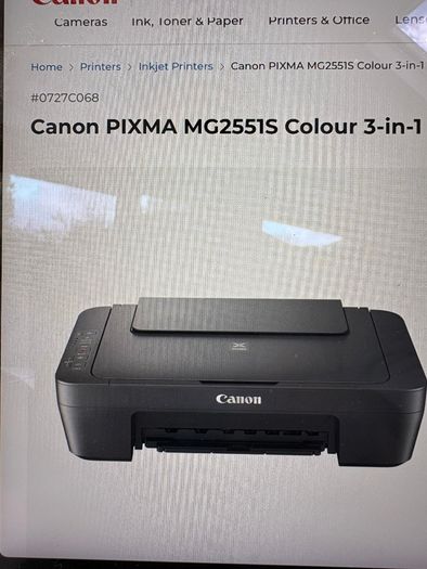 Canon PIXMA MG2551S Printer