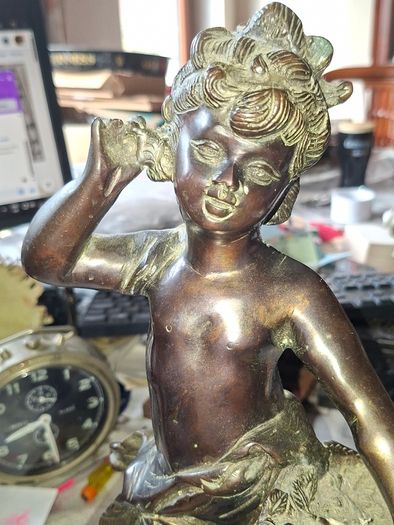 Very Large Heavy 19th Century French Bronze Sculpture by the renowned artist Auguste Moreau 1834 to 1917, Postage Available or Collection