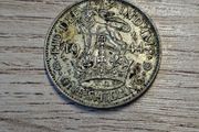 Great Britain UK 1944, One Shilling, George VI, English Crest, Silver Coin - free standard postage
