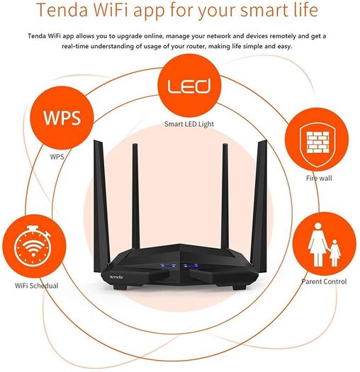 AC1200 Dual Band Gigabit Wireless Cable Router, a USB 2.0 Port, MU-MIMO, 4 Gigabit LAN Ports, 867Mbps/5 GHz+ 300Mbps /2.4GHz, Support VPN Server, WiFi Schedule, Power-saving