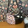 Handmade witch shoulder bag black and lilac Image 2