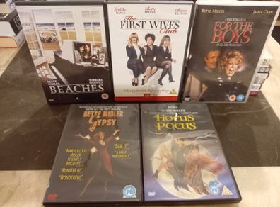 Bette Midler DVD collection bundle lot Beaches, Gypsy, Hocus Pocus, Etc