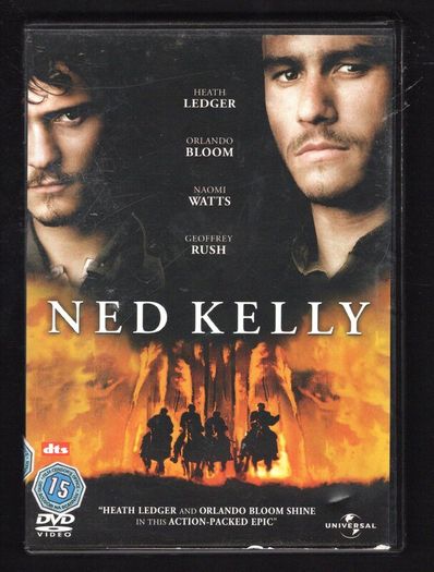 Ned Kelly DVD Movie staring Heath Ledger, Orlando Bloom and Naomi Watts