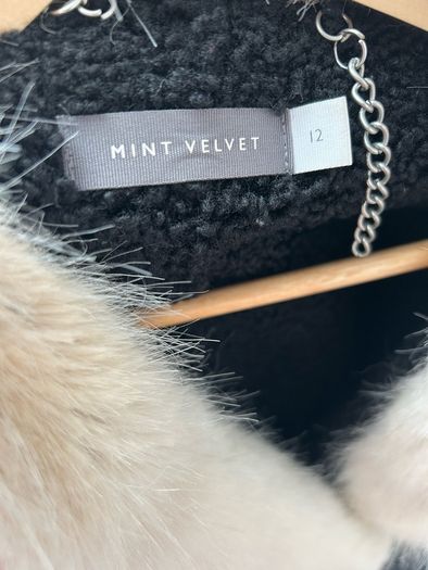 Mint Velvet Faux Fur Aviator jacket
