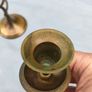 Pair of Vintage brass barley twist candle sticks Image 8