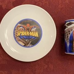 Vintage Spiderman Ceramic Breakfast Set 2002
