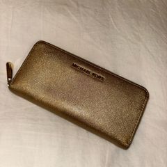 Michael Kors Gold Large Wallet (genuine) - like new