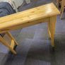 Handmade Solid Wood Console Table    Natural Finish Image 2
