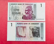 Zimbabwe. 1 Dollar. 2007. VERIFIED UNDER UV LIGHT ( Uncirculated )