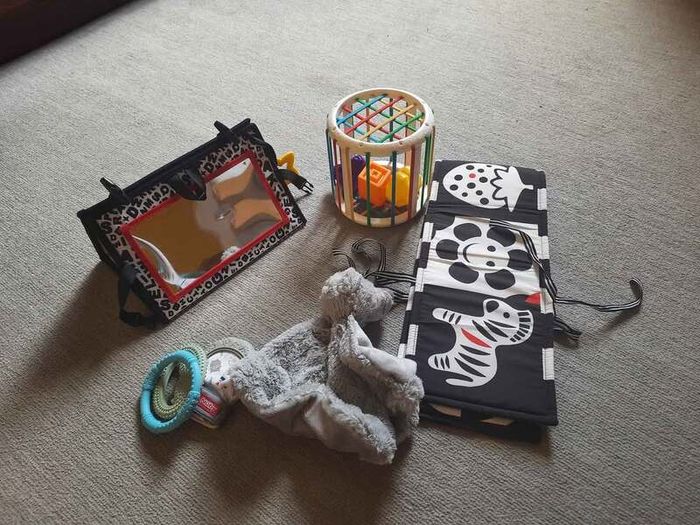 Lot of Newborn Toys, High Contrast