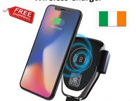 main image for ad 10W Car Phone Holder Qi Wireless Charger for Samsung S7 S8 S6 iPhone X 8 8Plus