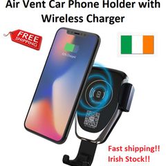 10W Car Phone Holder Qi Wireless Charger for Samsung S7 S8 S6 iPhone X 8 8Plus