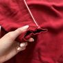 Vintage Adidas red sweatshirt, embroidered central logo, 00s, size s Image 5