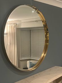 Round Gold mirror 90 cm diameter