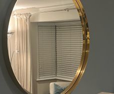 Round Gold mirror 90 cm diameter