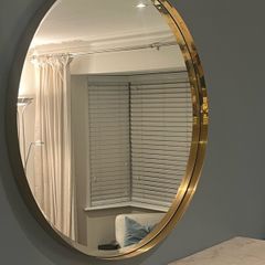 Round Gold mirror 90 cm diameter