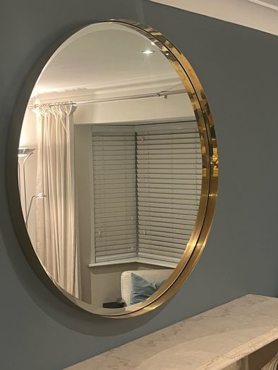 Round Gold mirror 90 cm diameter