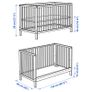 IKEA Gulliver Cot + Mattress + Mattress Protector +... Image 5