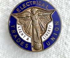Vintage Electrical Trades Union Lapel Pin