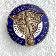Vintage Electrical Trades Union Lapel Pin