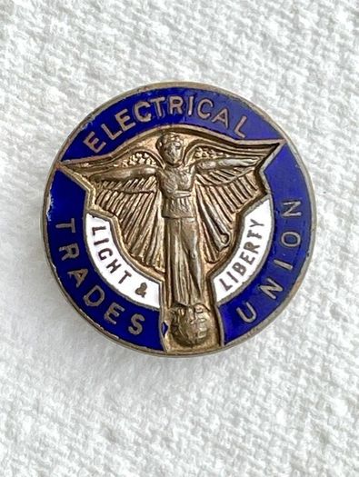 Vintage Electrical Trades Union Lapel Pin