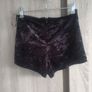 Black velvet look shorts size 8 Image 5