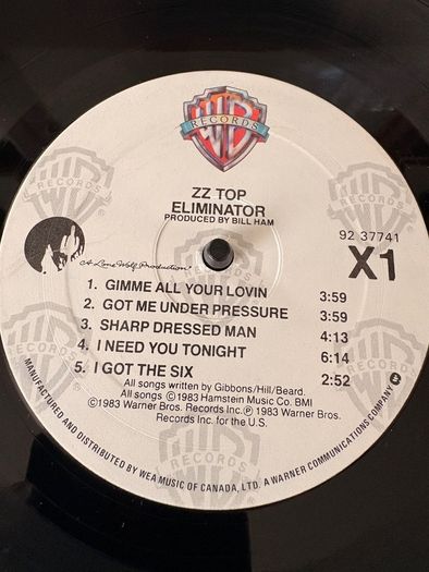 ZZ Top - Eliminator (Canada First Press)
