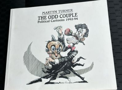 Vintage Book The Odd Couple Political Cartoons by Martyn Turner