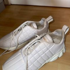 Authentic Burberry Ramsey Quilted Leather Sneakers