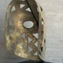 Mask Sculpture On Stand - Polished Bronze Image 4