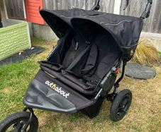 Out and about double buggy