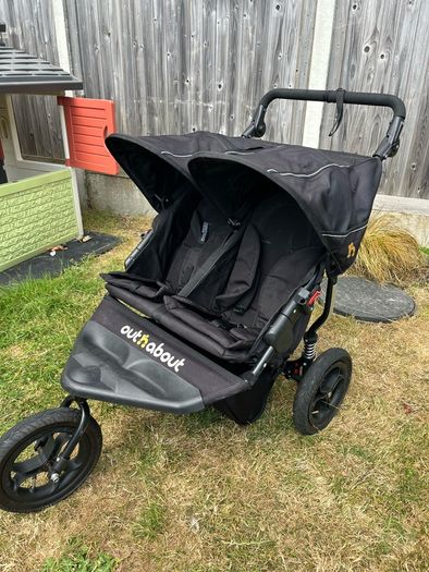 Out and about double buggy