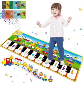 Kids Piano Mat, Music Mat with 8 Animal Sounds & 3 Instrument Sounds & 10 study cards, Baby Piano Music Mat Educational toys for boys, girls, Toddler (FREE POSTAGE)