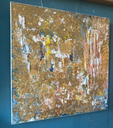 Architectural Opulence Meets Quiet Luxury Original Abstract Art Irish Artist Gold Art Gold Painting