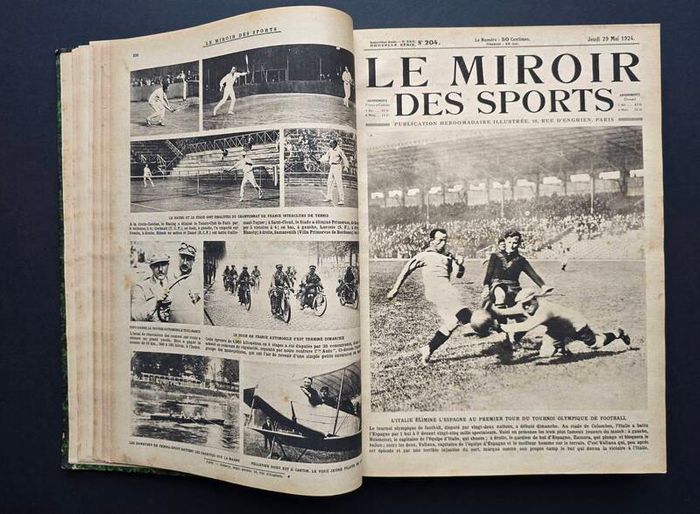Le Miroir des Sports 1924  1925  Complete Bound Volume 686 Pages Paris Olympics