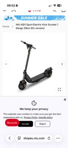NIU KQi1 Sport Electric Kick Scooter | Range 25km (EU version)