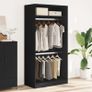 Wardrobe Black 100x50x200 cm Image 3